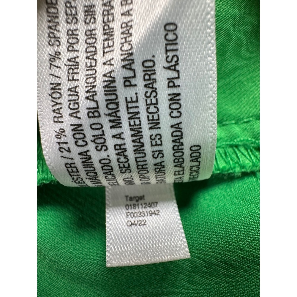 A New Day Green High Rise Pleated Shorts Size 10 Tailored Summer - Picture 9 of 9